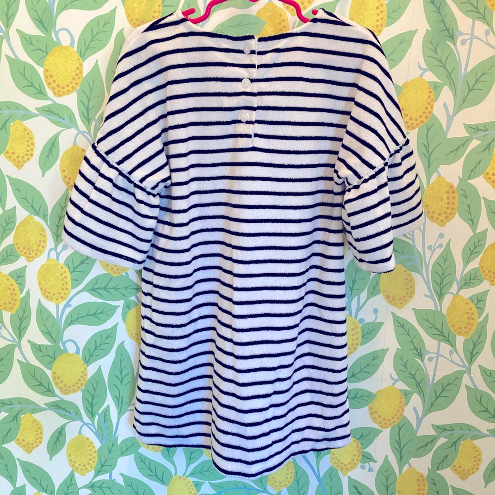 Janie & Jack Striped Swimsuit Coverup Terry Dress Resort Pool Cruise Vacation - Picture 5 of 6